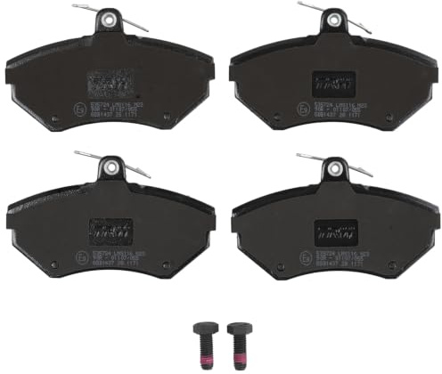 TRW GDB1437 Brake Pad Set of 4 Compatible for Volkswagen Golf II (19E, 1G1) 1983-1992 Front Axle and Other Vehicles