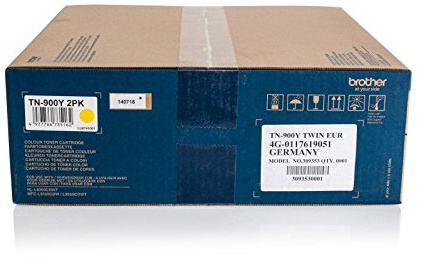 Brother Original TN-900Y 2PK / , für HL-L 9300 CDWTT 2X Premium Drucker-Kartusche , Gelb, 2X 6000 Seiten
