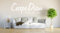 INDIGOS UG - Wandtattoo Wohnzimmer - Wandaufkleber Carpe Diem - Genieße den Tag - 120cm x 37cm - weiß E947 - Aufkleber Kinderzimmer Schlafzimmer Küche Badezimmer Büro Dekoration
