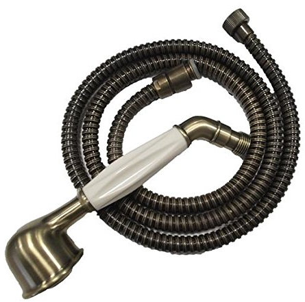 Montserrat Flexible de douche avec pommeau et support Style classique Bronze