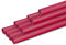 Clairefontaine 95708C - Karton mit 10 Rollen gerilltes Kraftpapier 65g, 3mx0,70m, Opernrot, 1 Karton