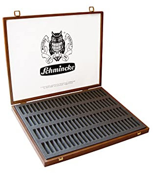 Schmincke – Pastell, Leerkasten für 100 Farben, 77 910 097, hochwertiger Holzkasten für 100 Pastellstifte, zur individuellen Bestückung mit feinsten Pastellen