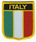 Everflag Patch zum Aufbügeln oder Aufnähen : Italien - Wappen