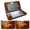 Nintendo 3DS XL Skin Design Foils Aufkleber Schutzfolie Set - Burning Cards Motiv