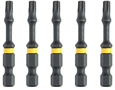 DeWalt DT7394T-QZ - Inserti per Avvitatore a Impulsi 5 x T15, Nero