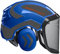 Protos Unisex – Erwachsene Integral Arborist Forstschutz-Helm, Blau-Grau, 54-62cm(5111)