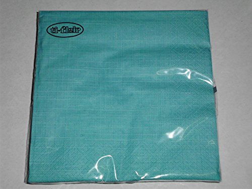 20 Servietten, türkis, Josephine colore, 33x33cm