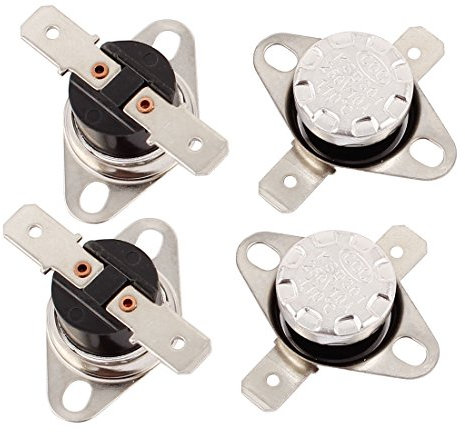 sourcing map Thermostat Température Thermique Contrôle Interrupteur KSD301 110°C/230℉ NC 4Pcs
