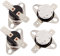 sourcing map Thermostat Température Thermique Contrôle Interrupteur KSD301 110°C/230℉ NC 4Pcs