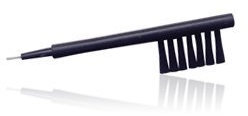 Hearing Aid Brush with Magnet for Battery Insertion and Wax Cleaning Loop