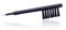 Hearing Aid Brush with Magnet for Battery Insertion and Wax Cleaning Loop