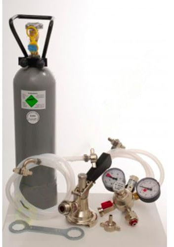 Zubehörpaket 2 mit Köpi-Fitting, 10mm! Bierschlauch, 2,0 kg CO2 für 1-leitige Zapfanlagen