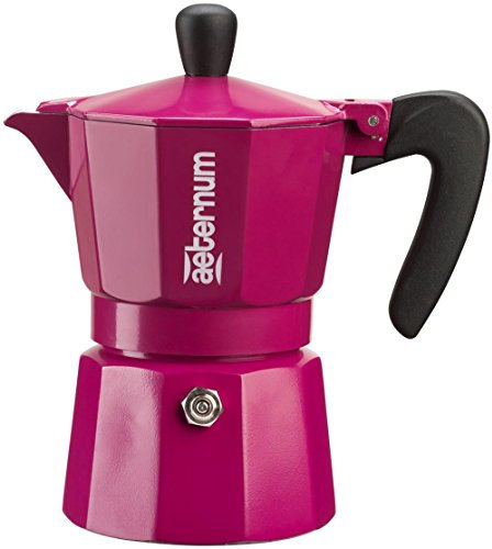 Bialetti Aeternum 0006013 Allegra in Sleeve - Cafetera de café espresso (aluminio, 6 tazas, color morado