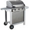 Cook' in Garden Barbecue Gas combinata a Coperchio Fiesta 3 Argento 81,5 x 51,5 x 29 cm am007t