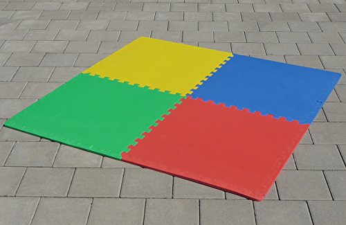 PUZZLEMATTEN 4 Stück Bodenmatten 62x62cm pro Matte