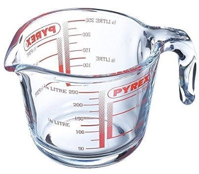 2 X Pyrex Glass Measuring Jug - 0.25 L / 250ml