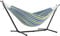 Vivere, Oasis Double Cotton Hammock with Space-Saving Steel Stand including carrying bag
