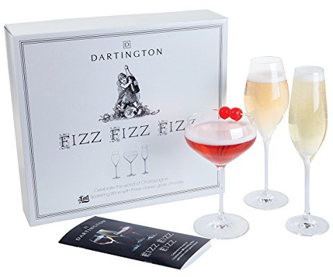 Dartington Crystal GP3111/3PK Champagne Glasses, 34.2 x 30.6 x 11.2 cm