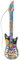 W WIDMANN MILANO Party Fashion - Guitare gonflable, Longueur environ 105 cm, Instrument, Air Guitar, Fête à thème, Carnaval