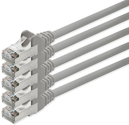 1aTTack 10x 0,25m - Câble Patch câble réseau Cat 6 Cat6 RJ45 SFTP - Blanc