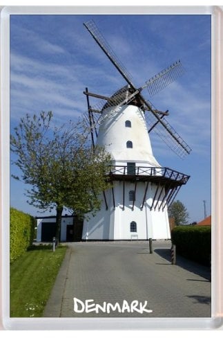 Denmark - Windmill - Jumbo Fridge Magnet