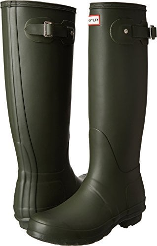 Hunter WOMENS ORG TALL WFT1000RMA-DOV, Damen Gummistiefel, Grün (Dark Olive), 40/41 EU (7 UK)