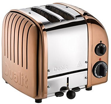 Dualit 27390 Classic New Generation 2-Scheiben Toaster, 18/8 Edelstahl, Kupfer