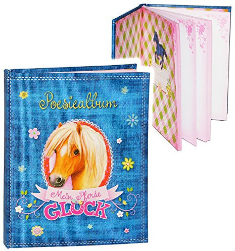 alles-meine.de GmbH Poesielalbum/Freundebuch/Notizbuch - Pferde & Pferdeglück - für Mädchen & Jungen - dick gebunden für Schulfreunde/Kindergartenfreunde - Poesie A5 Ha..