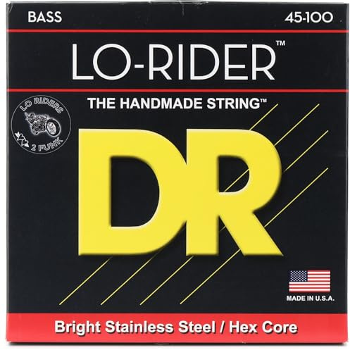 DR Strings Lo-Rider Stainless Steel Bass Medium - Lite