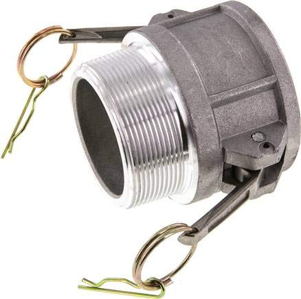 Kamlock-Kupplung (B) R 2-1/2(AG), Aluminium Werkstoff:Aluminium Gewinde:R 2-1/2 DN:60 (2-1/2) mm