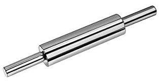 Louis Tellier N3720 Rouleau à Pâtisserie Poigné Ovale Inox 48 cm, Argent