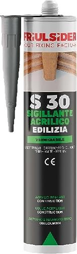 friulsider SILICONE S30 SIGILLANTE EDILE PLASTOELASTICO ACRILICO VERNICIABILE GRIGIO