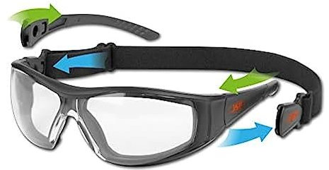 JSP Stealth Hybrid Schutzbrille mit K- und N-Bewertung (ASA450-151-102)