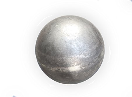 UHRIG Eisen Hohlkugel - hohle Stahlkugel Ø 70 mm - dickwandige Metallkugel, z.B. für Zaunpfosten, Geländer, Gartentor uvm.