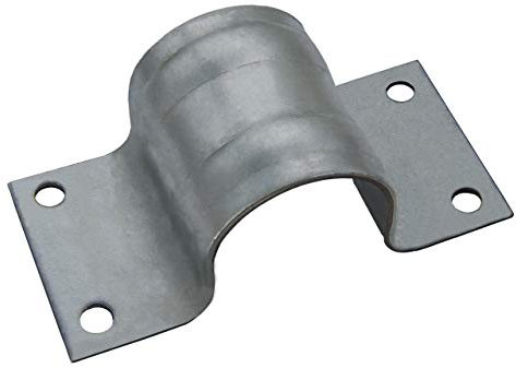 PremiumX Collier de mât 48-50 mm - Collier en acier robuste à 4 trous, support de mât pour une fixation sécurisée, accessoire de montage pour antennes paraboliques