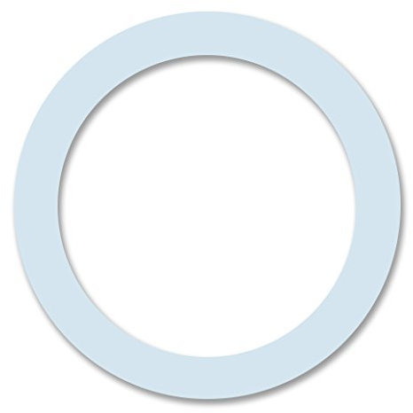 CUISINOX Moka Pot Stovetop Espresso Makers Silicone Replacement Gasket, 10-Cup (85mm), White