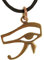 Kiss of Leather Auge des Horus Anhänger aus Bronze mit Baumwollband Br.7A