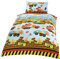 Kidz Under Construction Bettwäsche-Set für Einzelbett, Bagger und Lastwagen, Baumwolle Polyester, Mehrfarbig