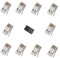 kenable BT 4 Wire 431A Telephone Crimp End Connector & Metal Crimping Tool Kit [10 Pack]