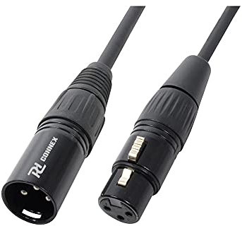 PD Connex Câble Audio XLR Male/XLR Femelle - 20m - Idéal pour Relier vos Enceintes de Sonorisation
