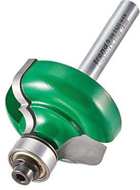 Trend CraftPro Self Guided Ogee Router Cutter Bit, 1/4 Inch Shank, 6.3mm Radius and 17.5mm Cut Length, Tungsten Carbide Tipped, C105X1/4TC, Silver