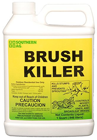 Southern Ag Brush Killer (Contains 8.8% Triclopyr), 32oz - 1 Quart by Southern Ag