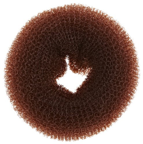 Denman Knotenring für Dutt, groß, Durchmesser 9 cm, braun, 1 Stück