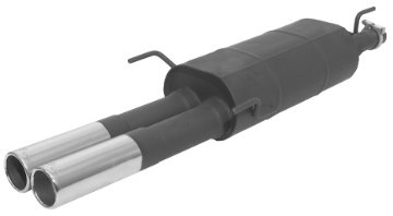 Remus 622596 2504 Astra F Stufenheck, Fg.-Nr. T ... =>, 3-Pkt.-Aufhängung, Sportschalldämpfer mit 2 Endrohren ø 76 mm
