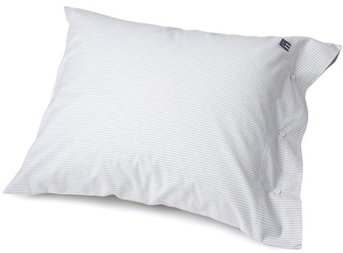 Lexington - Pin Point - Kopfkissenbezug - Bettwäsche - 40 x 40 cm - Farbe: Beige-Weiß gestreift - Baumwolle