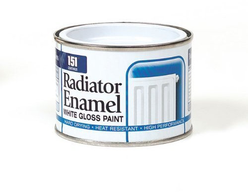 2 X Radiator Enamel White Gloss Paint - 180ml
