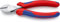 KNIPEX X-Cut Kompakt-Seitenschneider hochübersetzt auf SB-Karte mit Mehrkomponenten-Hüllen verchromt 160 mm, 73 05 160 SB