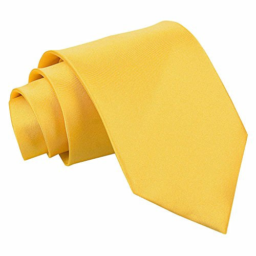 Neu DQT Reiner Satin Herren Krawatte - Herren, Ringelblume, Erwachsenen Größe