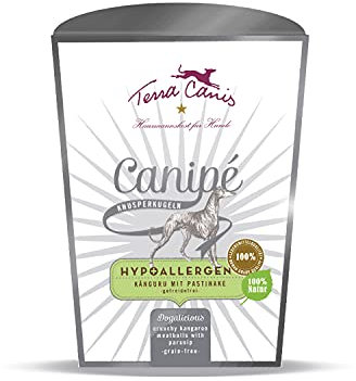 Terra Canis Känguru - Canipé Hypoallergen Knusperkugeln, 200g I Hundesnack in 100% Lebensmittelqualität Aller Rohstoffe | getreidefrei