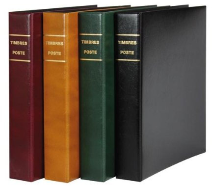 Lindner 1170F - H Album à vis « TIMBRES POSTE » brun clair